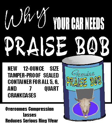 why your car needs PRAISE BOB